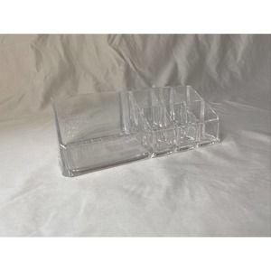 CLEAR ACRYLIC COSMETIC MAKE-UP ORGANIZER 7"L x 3.75"W x 2.5"H by BELLE NWT